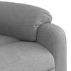 vidaXL Massage Recliner Chair Light Grey Fabric