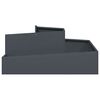 vidaXL Garden Planter Anthracite 100 x 100 x 50 cm Cold-rolled Steel