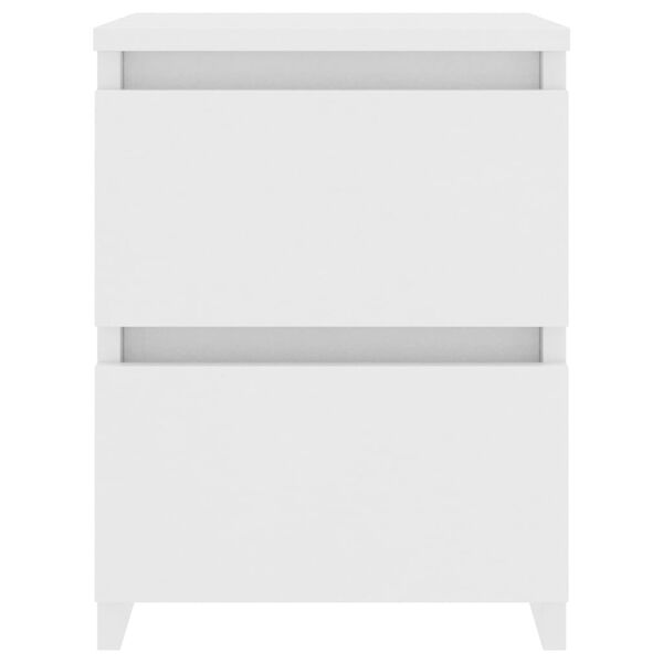 vidaXL Bedside Cabinet White 30x30x40 cm Engineered Wood