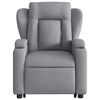 vidaXL Electric Stand up Recliner Chair Light Grey Fabric