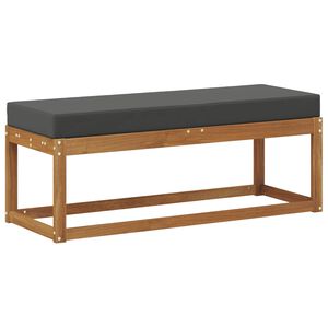 vidaXL Outdoor Stoolbench Solid Acacia Wood Natural and Anthracite