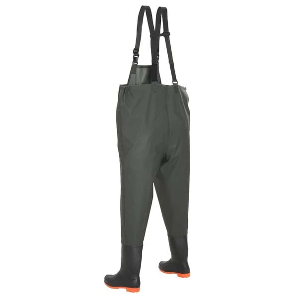 vidaXL Wading Pants with Boots Green Size 42