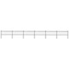 vidaXL Garden Fence with Hoop Top Steel 1005x80 cm Black