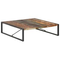 vidaXL Coffee Table 140x140x40 cm Solid Reclaimed Wood
