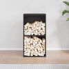 vidaXL Firewood Rack Black 40x30x75 cm Cold-rolled steel
