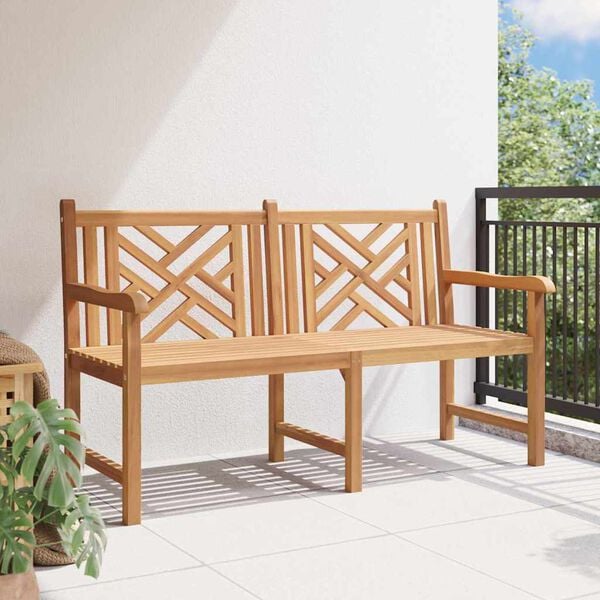 vidaXL Garden Bench Brown 150 x 60 x 90 cm Solid teak wood