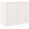 vidaXL Outdoor Kitchen Cabinet White 106x55x92 cm Solid Wood Pine