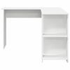vidaXL Corner Desk with Storage with Shelf White 140 x 113.5 x 75 cm