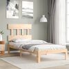 vidaXL Bed Frame without Mattress Single Solid Wood Pine