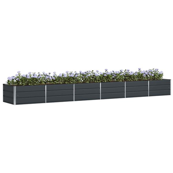 vidaXL Planter Anthracite 480 x 80 x 45 cm Steel