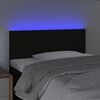 vidaXL LED Headboard Black 100 cm Fabric