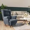 vidaXL Armchair Dark Grey Velvet