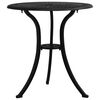 vidaXL Garden Table Black 62x62x65 cm Cast Aluminium