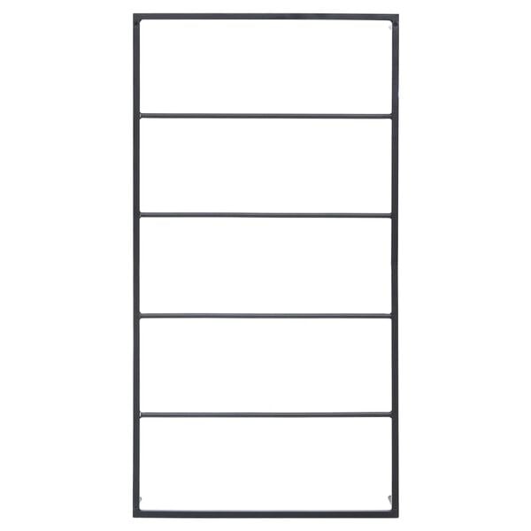 vidaXL Towel Rack Black 60x10x116 cm Steel