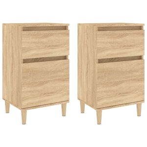 vidaXL Bedside Cabinets 2 pcs Sonoma Oak 40x35x70 cm