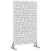 vidaXL Privacy Screen 100 x 50 x 180 cm Galvanised Steel Silver