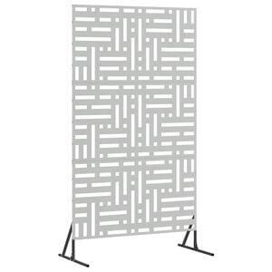 vidaXL Privacy Screen 100 x 50 x 180 cm Galvanised Steel Silver