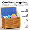 vidaXL Garden Storage Box with Louver 90x50x56 cm Solid Wood Acacia