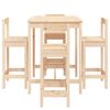 vidaXL 5 Piece Garden Bar Set Solid Wood Pine