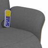 vidaXL Massage Recliner Chair with Footrest Dark Grey Fabric