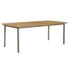 vidaXL 9 Piece Outdoor Dining Set Solid Acacia Wood and Steel