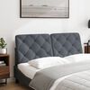 vidaXL Headboard Cushion Dark Grey 107 cm King Single Velvet