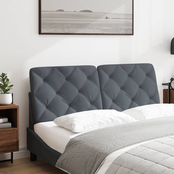 vidaXL Headboard Cushion Dark Grey 107 cm King Single Velvet
