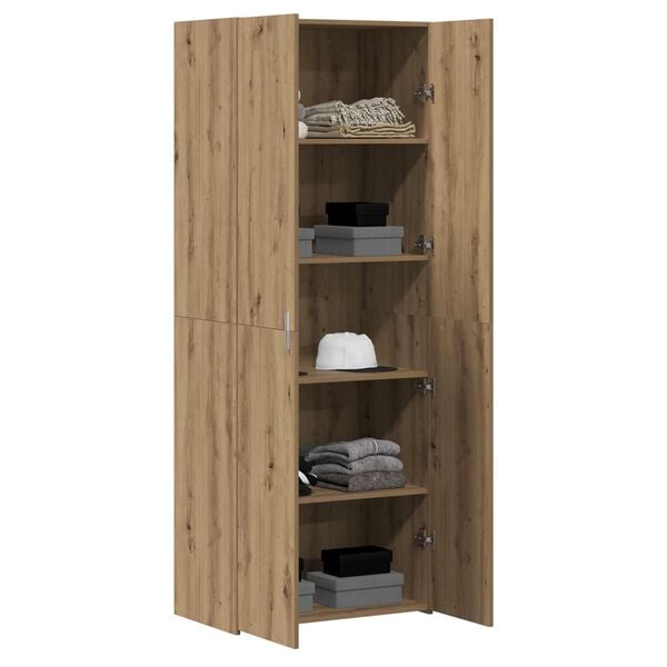 vidaXL Highboard Artisan oak 70 x 42.5 x 185 cm Engineered wood