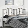 vidaXL Metal Replace Headboard Black 135 cm