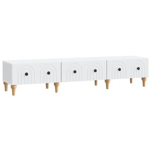 vidaXL TV Cabinet with Drawer White 147 x 34.5 x 30 cm Engineered Wood