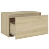vidaXL Hall Bench 80x40x45 cm Sonoma Oak Engineered Wood