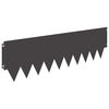vidaXL Lawn Edging 10 pcs 103 x 30 cm metal Black