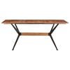 vidaXL Dining Table 180x90x76 cm Solid Mango Wood