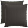 vidaXL Cushion Cover 2 pcs HEERLEN Dark Grey 80 x 80 cm Fabric