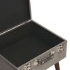 vidaXL Storage Stool Grey 40 cm Velvet