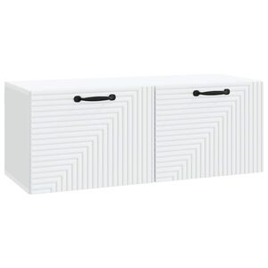 vidaXL Wall-Mounted TV Cabinet White 78.5 x 31 x 30 cm Engineered Wood