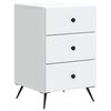 vidaXL Bedside Cabinet White 43 x 41 x 66.5 cm Engineered Wood