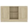 vidaXL Sideboard Sonoma Oak 120x30.5x70 cm Engineered Wood