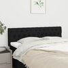 vidaXL Headboards Black 160x7x78/88 cm Fabric