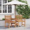 vidaXL Garden Outdoor Chairs 152 x 63 x 89 cm Solid Teak Wood