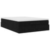 vidaXL Ottoman Bed with Mattress Black Double Velvet