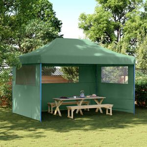 vidaXL Party Tent 440 x 292 x 315 cm Green with Blue Frame