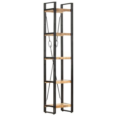 vidaXL 5-Tier Bookcase 39x30x180 cm Solid Mango Wood