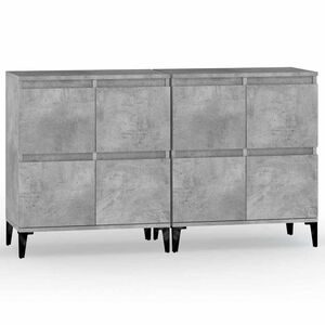 vidaXL Sideboards 2 pcs Concrete Grey 60x35x70 cm Engineered Wood