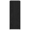vidaXL Umbrella Stand Black Oak 25 x 24.5 x 64 cm Engineered Wood