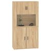vidaXL Highboard Sonoma Oak Engineered Wood