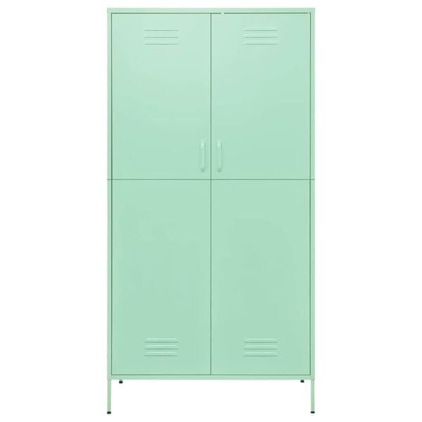 vidaXL Wardrobe Mint 90x50x180 cm Steel