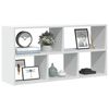 vidaXL Wall Shelf White 100x25x50 cm Engineered Wood