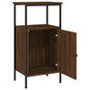 vidaXL Bedside Cabinet Brown Oak 41x31x80 cm Engineered Wood