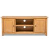 vidaXL TV Cabinet 120x35x48 cm Solid Oak Wood
